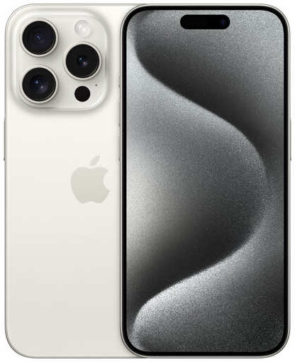 Смартфон Apple iPhone 15 Pro 512 ГБ, Dual: nano SIM + eSIM, белый титан 19846612689934