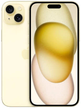 Смартфон Apple iPhone 15 Plus 256 ГБ, Dual: nano SIM + eSIM, желтый 19846618250310
