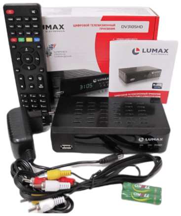 ТВ-ресивер Lumax DV3105HD , черный 19846626639884