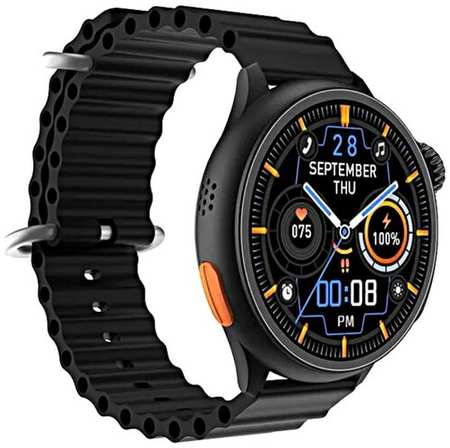 TWS Смарт часы HW3 ULTRA MAX умные часы круглые спортивные smart watch ios android оранжевые 19846627892731