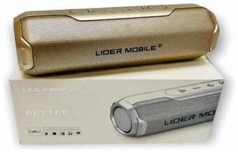 Mobile Technology Беспроводная колонка / Bluetooth 5.0 / Stereo / AUX / USB Flash / Micro SD / FM / Gold 19846629619758