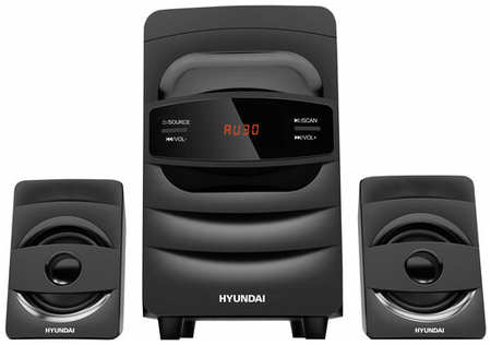 Минисистема HYUNDAI H-MS1404 черный 30Вт FM USB BT SD 19846630849994