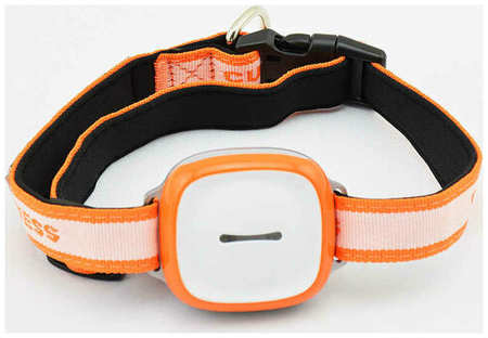 SV007 GPS-трекер с сим картой 2G для собак и кошек GPSONE SV-10, с мобильным приложением, IP 66 Оранжевый 19846635901865