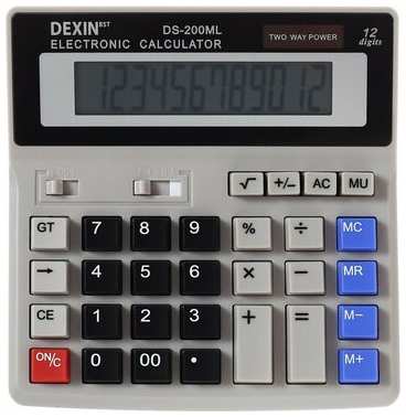 Калькулятор настольный 12-разрядный DS-200ML