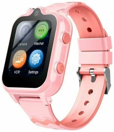 Детские смарт часы Smart Baby Watch D35 4G, Wi-Fi, с кнопкой SOS, GPS геолокацией, видеозвонком и прослушкой (Розовый) 19846645892691