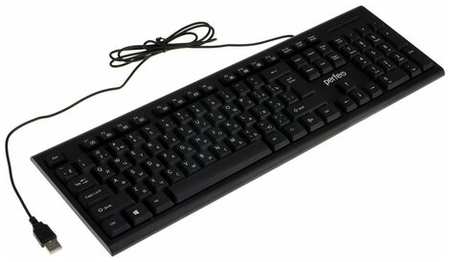 Клавиатура ″CLASSIC″, проводная, мембранная, 104 клавиши, USB, чёрная 19846651090888