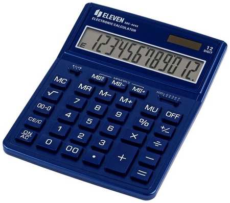 Калькулятор настольный Eleven SDC-444X-NV, 12 разрядов, двойное питание, 155*204*33мм