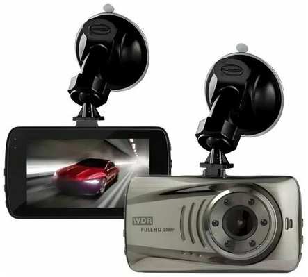 Видеорегистратор для автомобиля, 2 камеры, видеорегистратор с камерой заднего вида / Full HD 1080Р/ Датчик движения/ G sensor/3 дюйма/Обзор 170* Т671 19846653402817