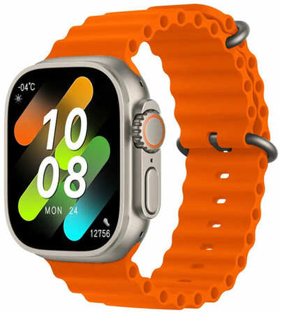TWS Смарт часы HK8 PRO MAX Smart Watch 2023 Умные часы IOS Android экран AMOLED оранжевые 19846653909793