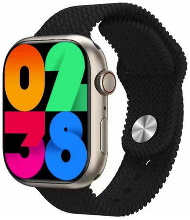 TWS Смарт часы HK9 pro / Умные часы AMOLED Bluetooth iOS Android, черные 19846655728912