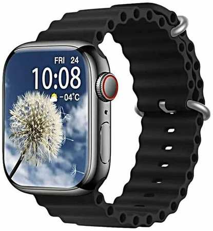 WearFit Умные часы HW9 PRO MAX Smart Watch AMOLED 2.2, iOS, Android, 3 Ремешка, Голосовой помощник, Bluetooth, Черный 19846658441263