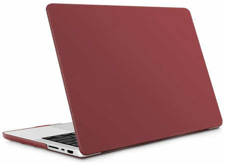 Чехол для MacBook Pro 14 2024 - 2021 M3 A2918 A2992 M2 A2779 M1 A2442 Pro Max Бордовая 19846659178044