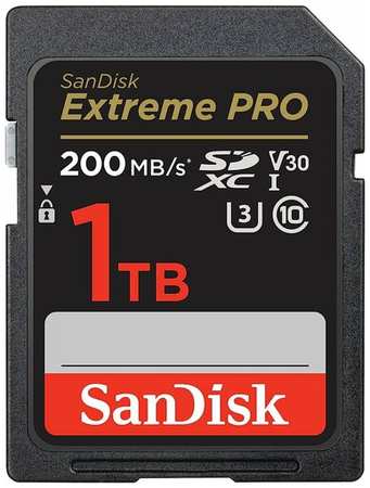 Флеш карта SD 1TB SanDisk SDXC Class 10 V30 UHS-I U3 Extreme Pro 200MB/s (SDSDXXD-1T00-GN4IN) 19846661731594