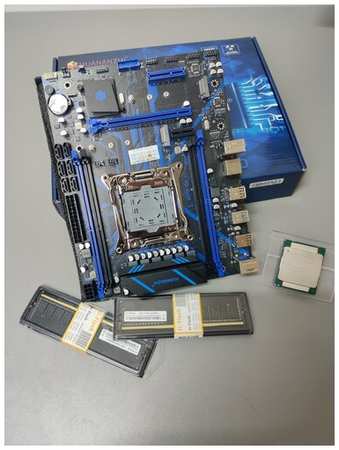 Комплект HUANANZHI X99 QD4 LGA 2011-3 / Xeon E5 2666v3 2.9 ГГц /KingSpeac 16 Гб (2х8Гб) DDR4 2666 МГц 19846695425053