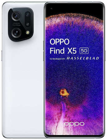 Смартфон OPPO Find X5 8/256 ГБ Global, Dual nano SIM, white 19846723223519