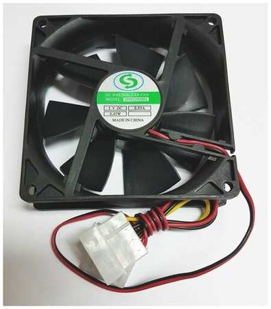 Вентилятор для корпуса DC Brushless Fan (92x92x25,2-контактный (Molex адаптер с интегрированным расширением)