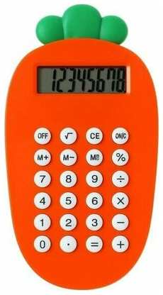 Калькулятор настольный 08-разрядный Морковка 19846740241819