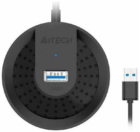 Хаб (разветвитель), A4TECH, 4 USB порта, USB 3.0, черного цвета