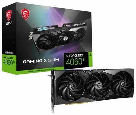 Видеокарта MSI RTX4060Ti GAMING X SLIM 16GB GDDR6 128-bit DPx3 HDMI 3FAN RTL 19846743724059