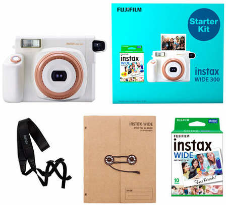 Фотоаппарат моментальной печати Fujifilm Instax Wide 300 Starter Kit Toffee 19846747890696