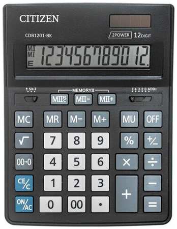 Калькулятор настольный полноразмерный CITIZEN BusinessL CDB1201-B 19846747997883
