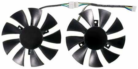 ELEMENT Кулер (вентилятор) 87мм для для видеокарт Zotac GeForce GTX 950, 1050, 1050 Ti, 1060, 1070, 1070 Mini, Inno3D GeForce GTX 1060 / 4 Pin 19846748121660