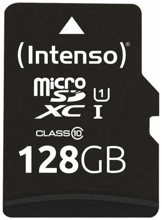 Карта памяти (Intenso) microSDXC UHS-I Premium 90 MB/s 128 GB + SD adapter (Germany) 19846749987144