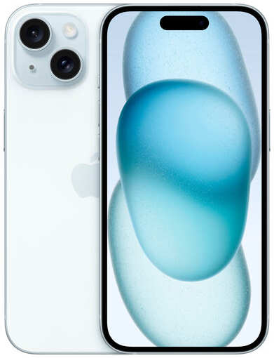 Смартфон Apple iPhone 15 256 ГБ, Dual еSIM, голубой 19846766764386