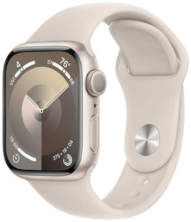 Умные часы Apple Watch Series 9 41 мм Aluminium Case GPS, starlight Sport Band 19846766764528