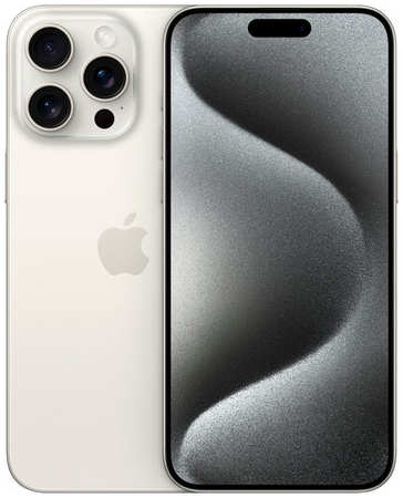 Смартфон Apple iPhone 15 Pro Max 256 ГБ, Dual еSIM, белый титан 19846766764561