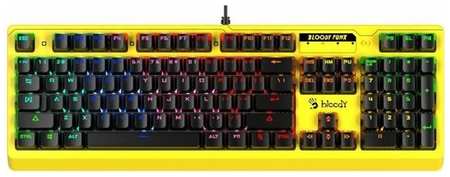 Клавиатура A4Tech Bloody B810RC Punk механическая желтый/черный USB for gamer LED 19846766864830
