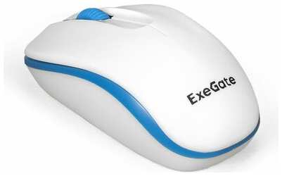 Беспроводная мышь ExeGate Professional Standard SR-9055W (радиоканал 2,4 ГГц, USB, оптическая, 1200dpi, 3 кнопки и колесо прокрутки, белая, Color Box) EX295308RUS 19846770089383
