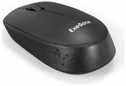 Беспроводная мышь ExeGate Professional Standard SR-9038 (радиоканал 2,4 ГГц, USB, оптическая, 1200dpi, 3 кнопки и колесо прокрутки, черная, Color Box) EX295309RUS 19846770235857
