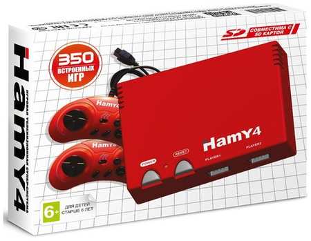 Игровая Приставка ″Hamy 4″ (16+8 Bit) Classic (350в1) Красный 19846779354761