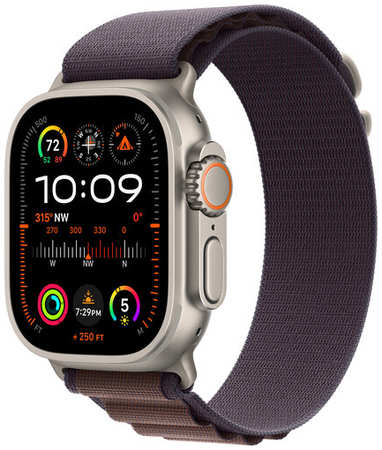 Умные часы Apple Watch Ultra 2 49 мм Titanium Case GPS + Cellular, Indigo Alpine Loop 19846788651564