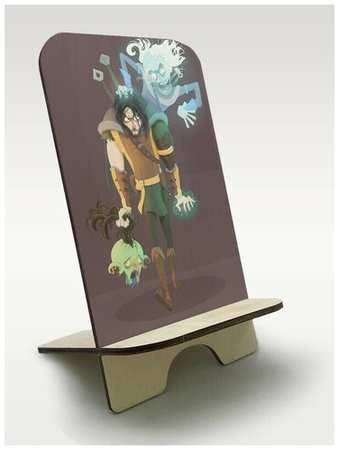 Бруталити Подставка для телефона из дерева c рисунком, принтом УФ Игры Middle-Earth Shadow of War ( PS, Xbox, PC, Switch) - 2448