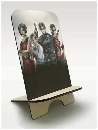 Бруталити Подставка для телефона c рисунком УФ игры Resident Evil 2 (Обитель зла, зомби, Ракун сити, Леон, Клэр, Ада Вонг) - 259