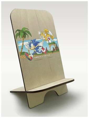 Бруталити Подставка для телефона из дерева c рисунком, принтом УФ Игры Sonic All-Stars Racing Transformed ( PS, Xbox, PC, Switch) - 2511