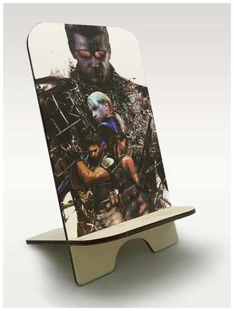 Бруталити Подставка для телефона c рисунком УФ игры Resident Evil 5 (Обитель зла, зомби, Крис Рэдфилд, Джилл Валентайн) - 387