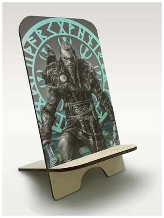 Бруталити Подставка для телефона c рисунком УФ игры Assassin's Creed Вальгала (кредо ассасинаC) - 305