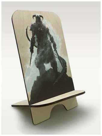Бруталити Подставка для телефона c рисунком УФ игры Elder Scrolls V Skyrim (Скайрим, средневековье, Довакин, Алдуин) - 331
