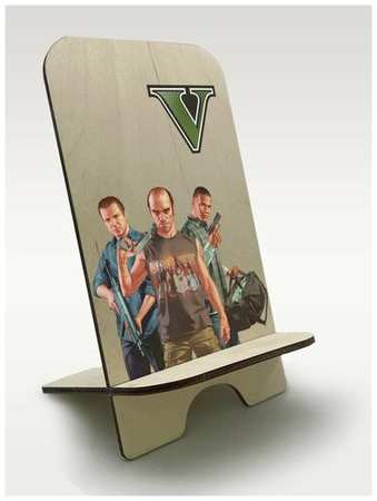 Бруталити Подставка для телефона c рисунком УФ игры Grand Theft Auto V (GTA 5, ГТА 5, Майкл, Трэвор, Франклин, боевик, экшн) - 5