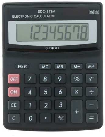 Калькулятор настольный, 8-разрядный, SDC-878V, двойное питание 19846825035213