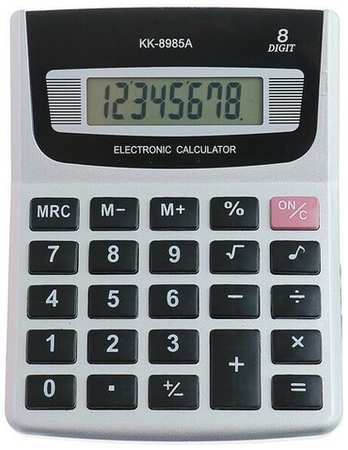 Калькулятор настольный, 8 - разрядный, KK - 8985А, с мелодией 19846836532764