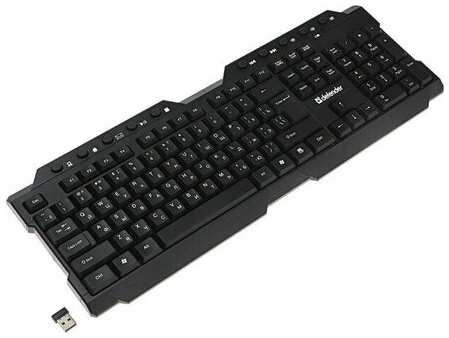 Клавиатура Defender Element HB-195 RU, беспроводная, мембранная, 114 клав, USB, черная 19846837761072