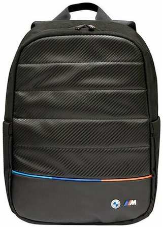Рюкзак BMW Computer Backpack Carbon Tricolor Compact для ноутбука до 15 дюймов, черный 19846838324485