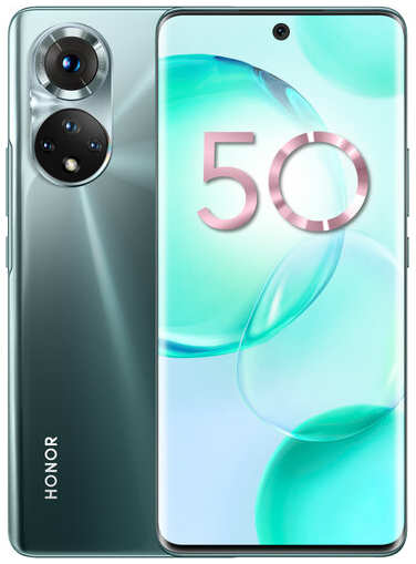 Смартфон HONOR 50 8/256 ГБ RU, Dual nano SIM, изумрудно-зеленый 19846838679749