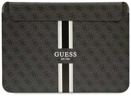Чехол-папка Guess Sleeve 4G Stripes для ноутбуков 13-14″, черный 19846843286992