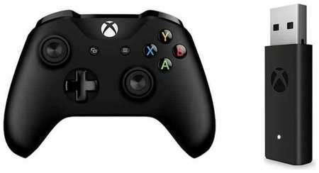 Геймпад Microsoft беспроводной Xbox One S / X / Series S / X Wireless Controller 3 ревизия с bluetooth джойстик + Адаптер ресивер для ПК