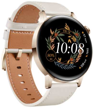 Смарт-часы Huawei WATCH GT 3 46mm 1.43″, серебристый/коричневый (55028463) 19846860657162